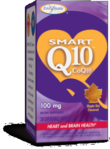 SMART Q10 - CoQ10 100 mg (Maple 30 chew tabs) Enzymatic Therapy